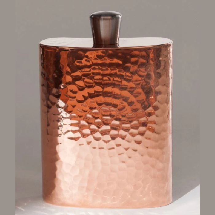Kodiak Seamless Copper Flask 12 oz w Copper Funnel | Yellowstone Spirit Southwestern and Spirit Animal Collections Copper Flasks Sertodo Copper 