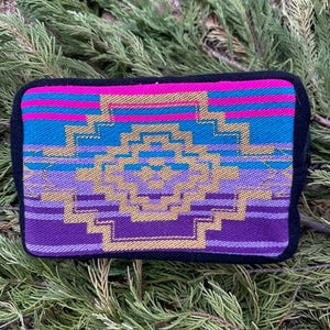 Southwestern Wool Cosmetic / Shaving Pouch or Clutch | Yellowstone Spirit Southwestern Collection Cosmetic Shaving Pouch ObjectsOfBeauty 