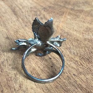 Alaricorn Vintage Winged Unicorn Turquoise Ring Turquoise Ring Objects of Beauty Southwest 