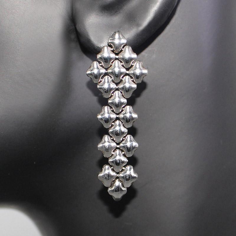 Florence Stainless Steel Earrings | SG Liquid Metal Earrings Sergio Gutierrez Liquid Metal Jewelry 