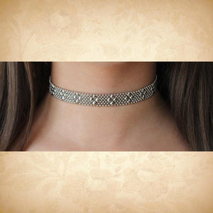 Juliette's Kiss SG Liquid Metal Choker Necklaces Sergio Gutierrez Liquid Metal Jewelry 