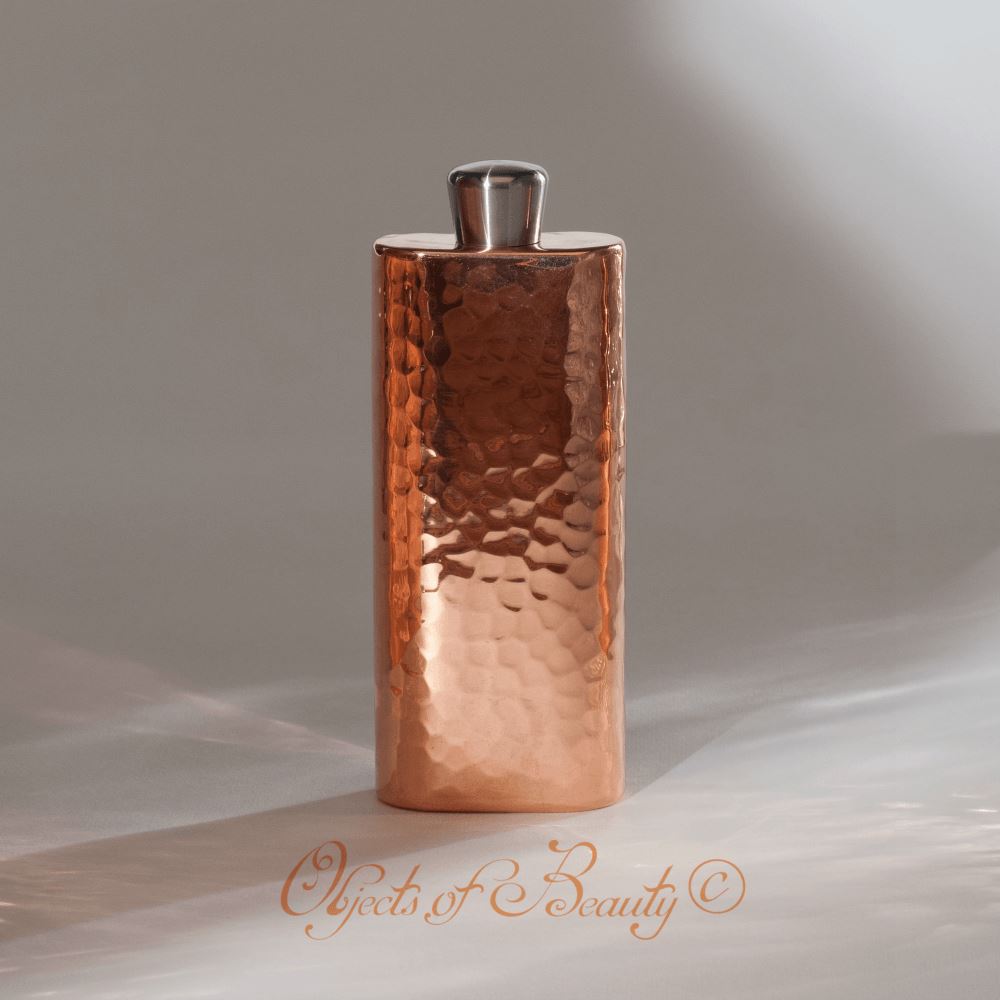 Kit Seamless Copper Boot Flask 5 oz. with Copper Funnel | Yellowstone Spirit Southwestern and Spirit Animal Collections Sertodo Copper 