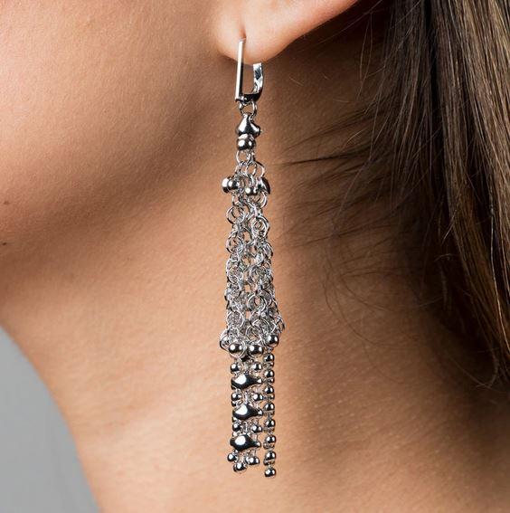Lilith Chainmail Earrings | SG Liquid Metal liquid metal earrings Objects of Beauty 