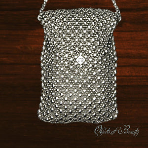 Lily Rose Mesh Bag | SG Liquid Silver Purses and Bags Sergio Gutierrez Liquid Metal Jewelry 