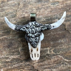 Long Horn w Turquoise | Spirit Animal Collection Objects of Beauty 