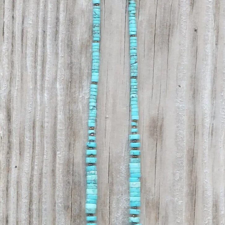 Turquoise Graduated Disc Necklace | Yellowstone Spirit Southwestern Collection Turquoise Necklace Objects of Beauty Southwest 