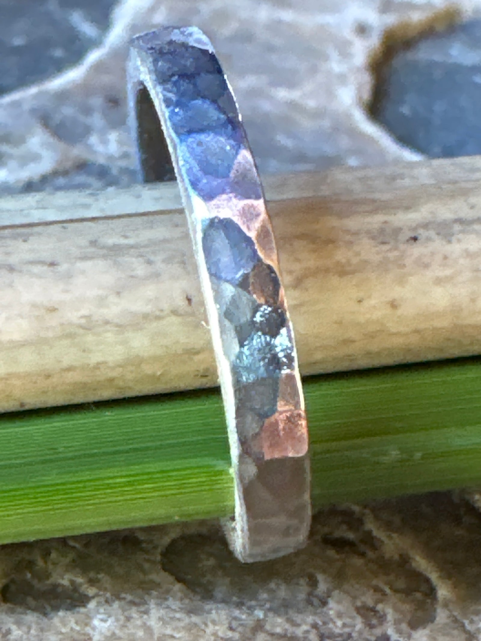 Elera Hammered Silver Ring by David Tishbi