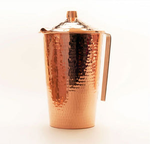 70 oz Gangotri Copper Pitcher w Lid Copper Pitcher Sertodo Copper 