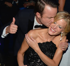 And a kiss from Jesse, played by Aaron Paul at the Emmy's Governor's Ball