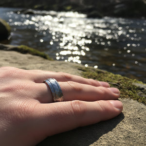 River Titanium Ring by Luca Vale | Yellowstone Spirit Southwestern Collection