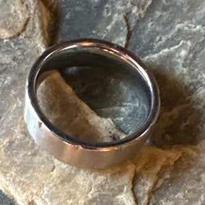 Nicked stainless man's ring