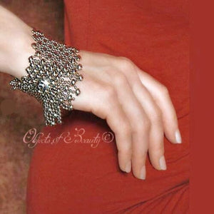 Andrea's Cat SG Liquid Metal Bracelet | Yellowstone Spirit Southwestern Collection liquid metal bracelet Sergio Gutierrez Liquid Metal Jewelry 