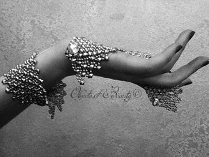 Andrea's Cat SG Liquid Metal Bracelet | Yellowstone Spirit Southwestern Collection liquid metal bracelet Sergio Gutierrez Liquid Metal Jewelry 6.5" Extra Small Nickel Silver 