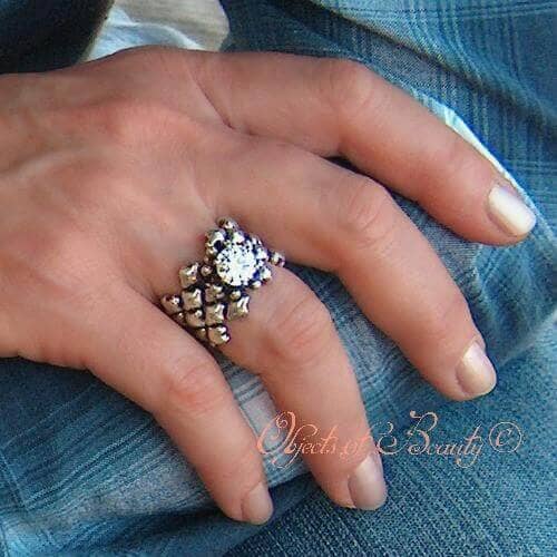 Angelica SG Liquid Metal Jewelry Ring by Sergio Gutierrez rings Sergio Gutierrez Liquid Metal Jewelry 