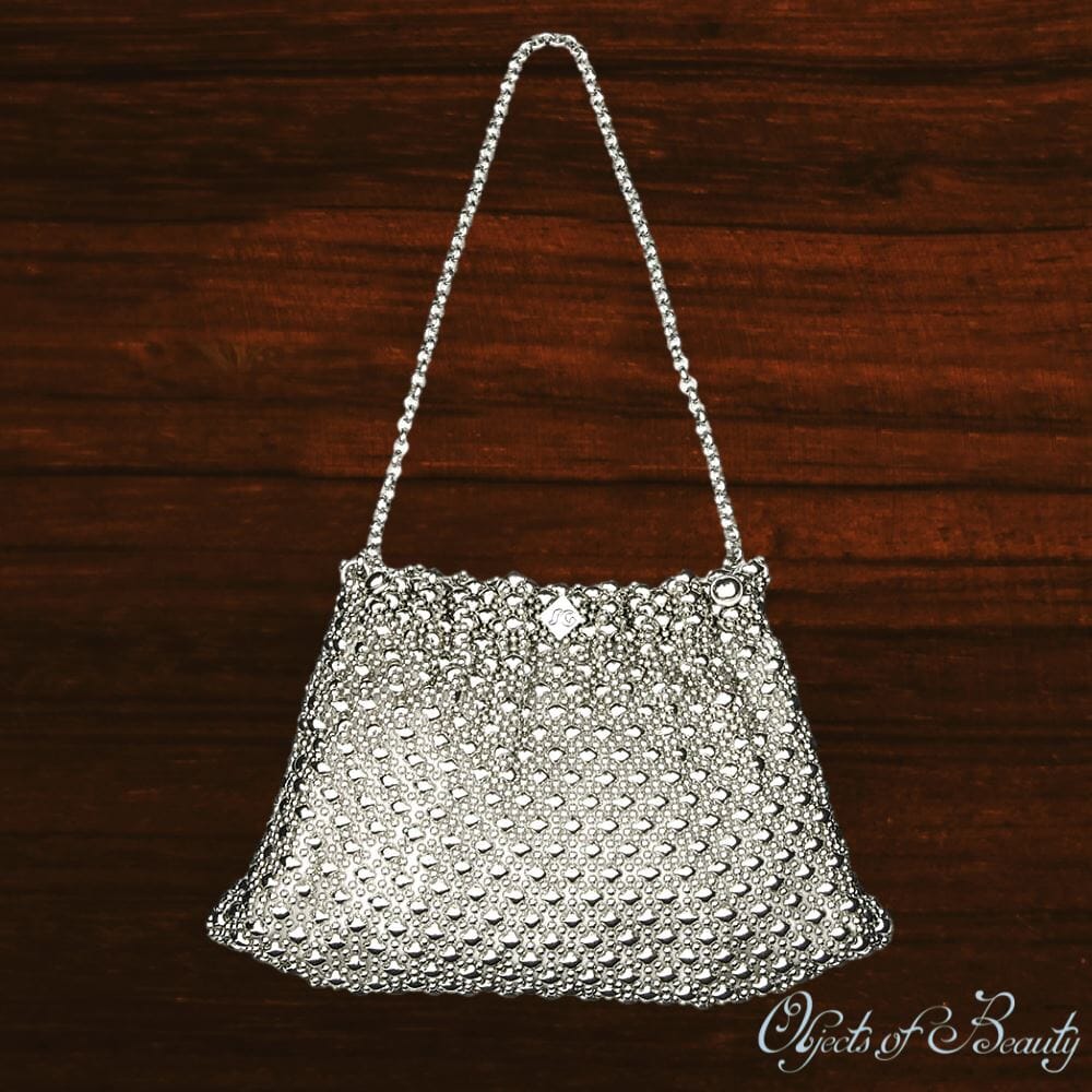 Arielle Metal Mesh Purse | SG Liquid Silver Purses and Bags Sergio Gutierrez Liquid Metal Jewelry 