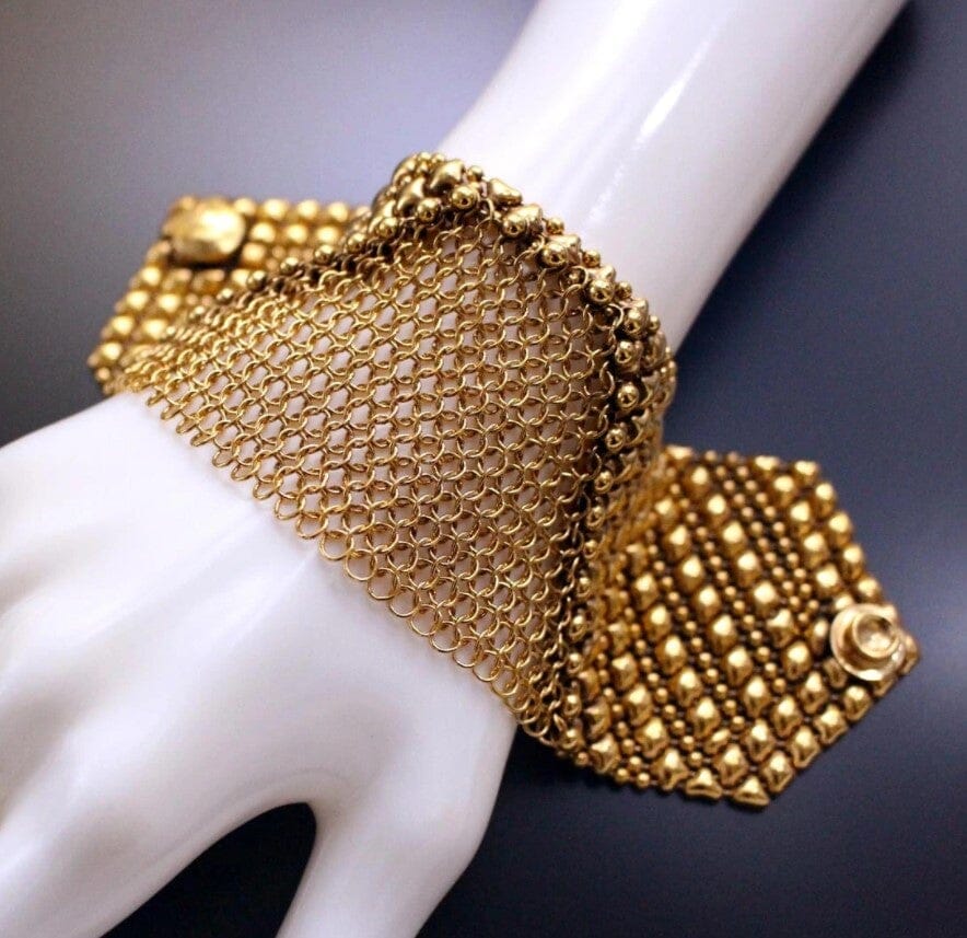 Aurelia Golden Chain Mail Bracelet | SG Liquid Metal Bracelets Objects of Beauty 