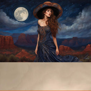 Basking in the Midnight Air | Andrea Record Fine Art | Yellowstone Spirit Southwestern Collection Painting Print Andrea Record Fine Art 