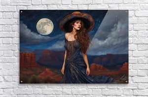 Basking in the Midnight Air | Andrea Record Fine Art | Yellowstone Spirit Southwestern Collection Painting Print Andrea Record Fine Art 