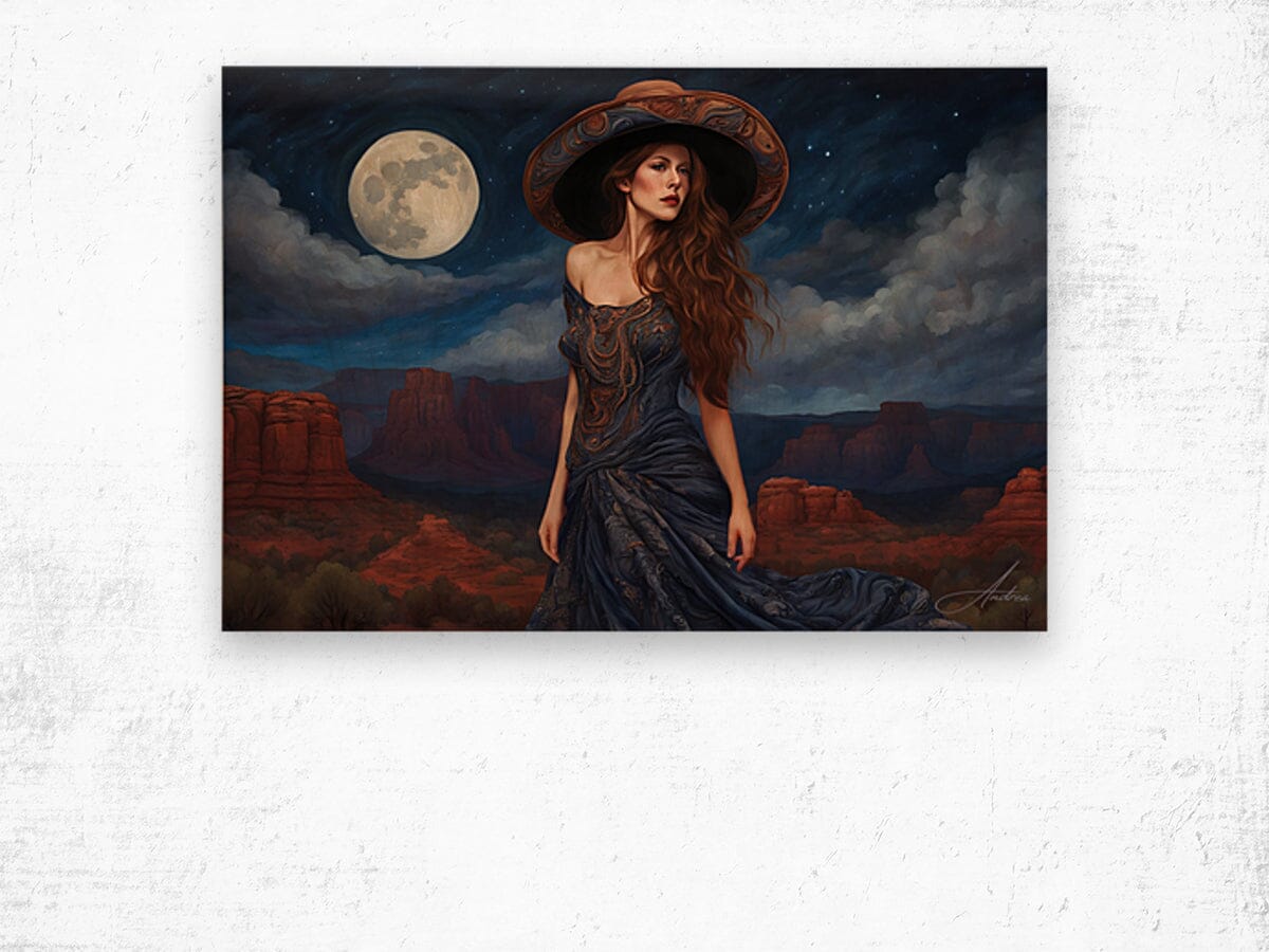 Basking in the Midnight Air | Andrea Record Fine Art | Yellowstone Spirit Southwestern Collection Painting Print Andrea Record Fine Art 