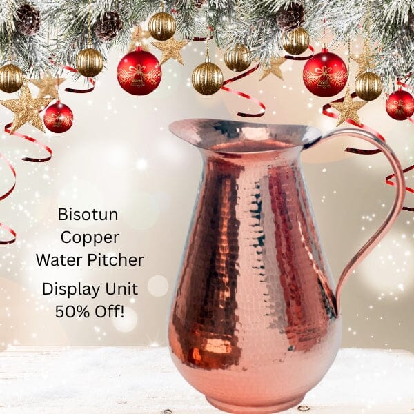 Bisotun Copper Water Pitcher by Sertodo Special Display Unit Sale 50% Off Copper Water Pitcher Sertodo Copper 