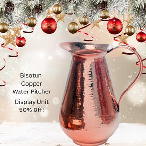 Bisotun Copper Water Pitcher by Sertodo Special Display Unit Sale 50% Off Copper Water Pitcher Sertodo Copper 