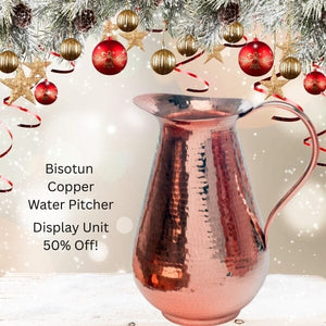 Bisotun Copper Water Pitcher by Sertodo Special Display Unit Sale 50% Off Copper Water Pitcher Sertodo Copper 