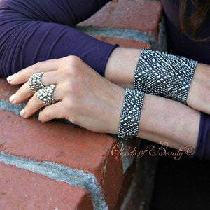 Black Chrome Niobe SG Liquid Metal Bracelet Bracelets Sergio Gutierrez Liquid Metal Jewelry Large 8.25" Black Chrome 