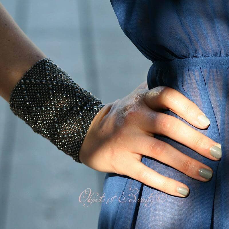 Black Chrome Pandora SG Liquid Metal Bracelet | Yellowstone Spirit Southwestern Collection Bracelets Sergio Gutierrez Liquid Metal Jewelry 