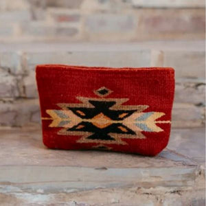 Blood Moon Hand-Dyed Wool Clutch | Yellowstone Spirit Southwestern Collection Purses and Bags Manos Zapotecas 