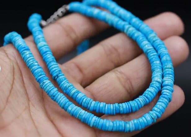 Blue Heishi Turquoise Necklace | Yellowstone Spirit Southwestern Collection Turquoise Necklace Objects of Beauty Southwest 