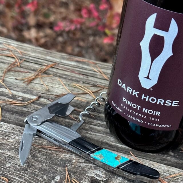 Blue Turquoise & Jet Onyx Corkscrew | Santa Fe Stoneworks | Yellowstone Spirit Southwestern Collection Corkscrew Santa Fe Stoneworks 