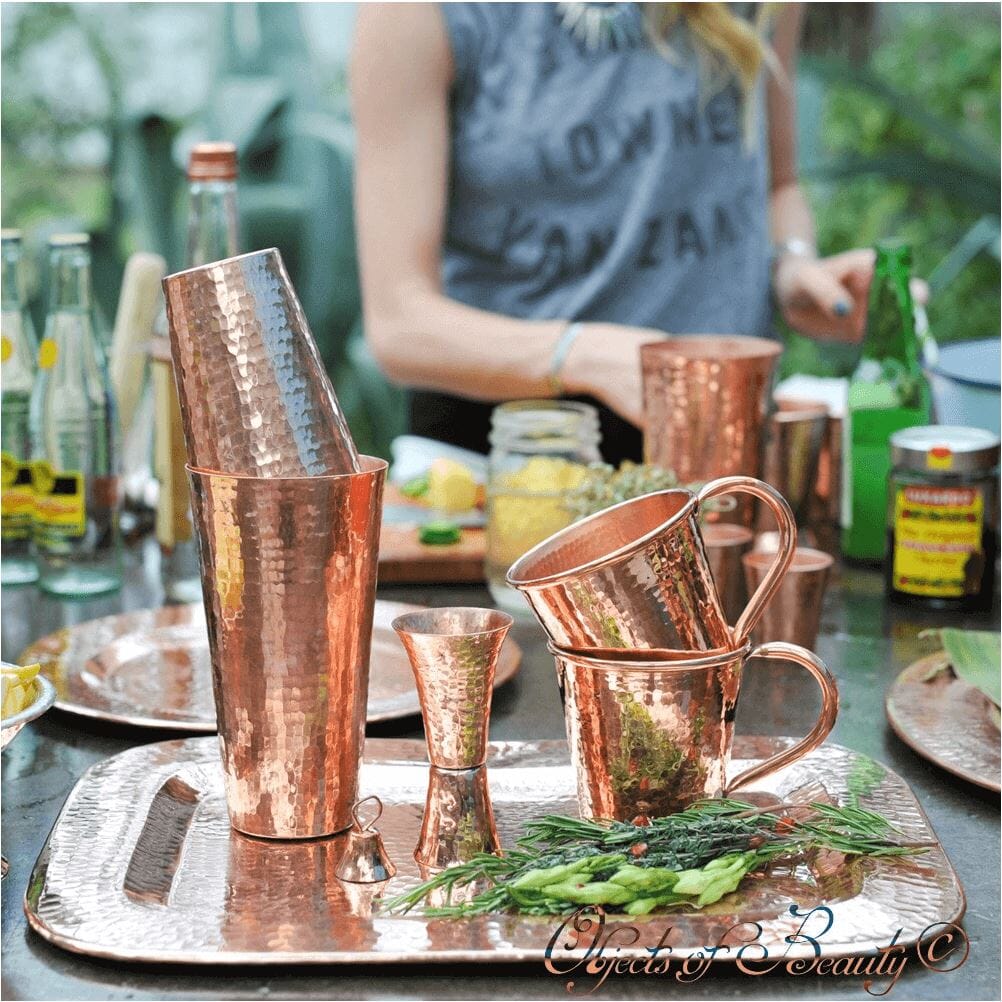 Boston Maraka Sertodo Copper Shaker Set | Yellowstone Spirit Southwestern Collection Copper Cocktail Shaker Sertodo Copper 