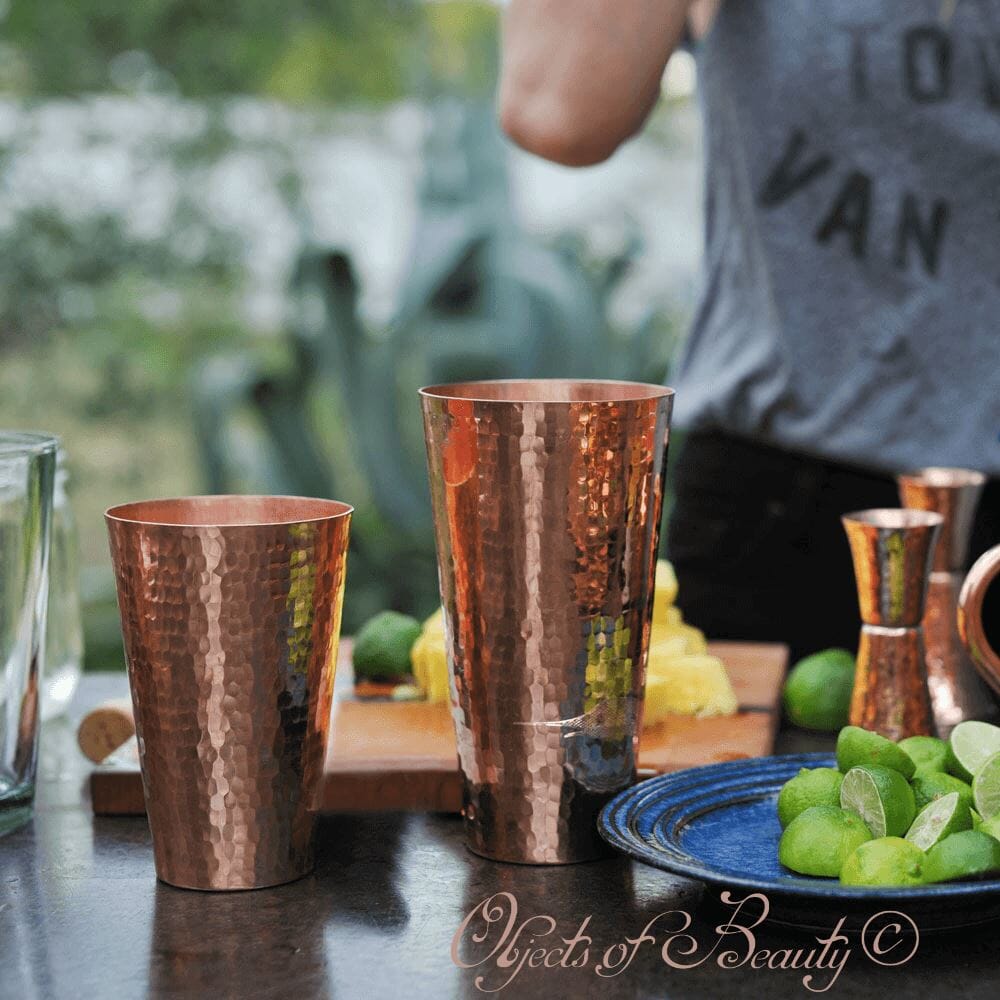 Boston Maraka Sertodo Copper Shaker Set | Yellowstone Spirit Southwestern Collection Copper Cocktail Shaker Sertodo Copper 