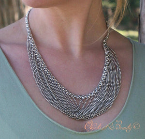 Cascada SG Liquid Metal Necklace | Yellowstone Spirit Southwestern Collection Necklaces Sergio Gutierrez Liquid Metal Jewelry 