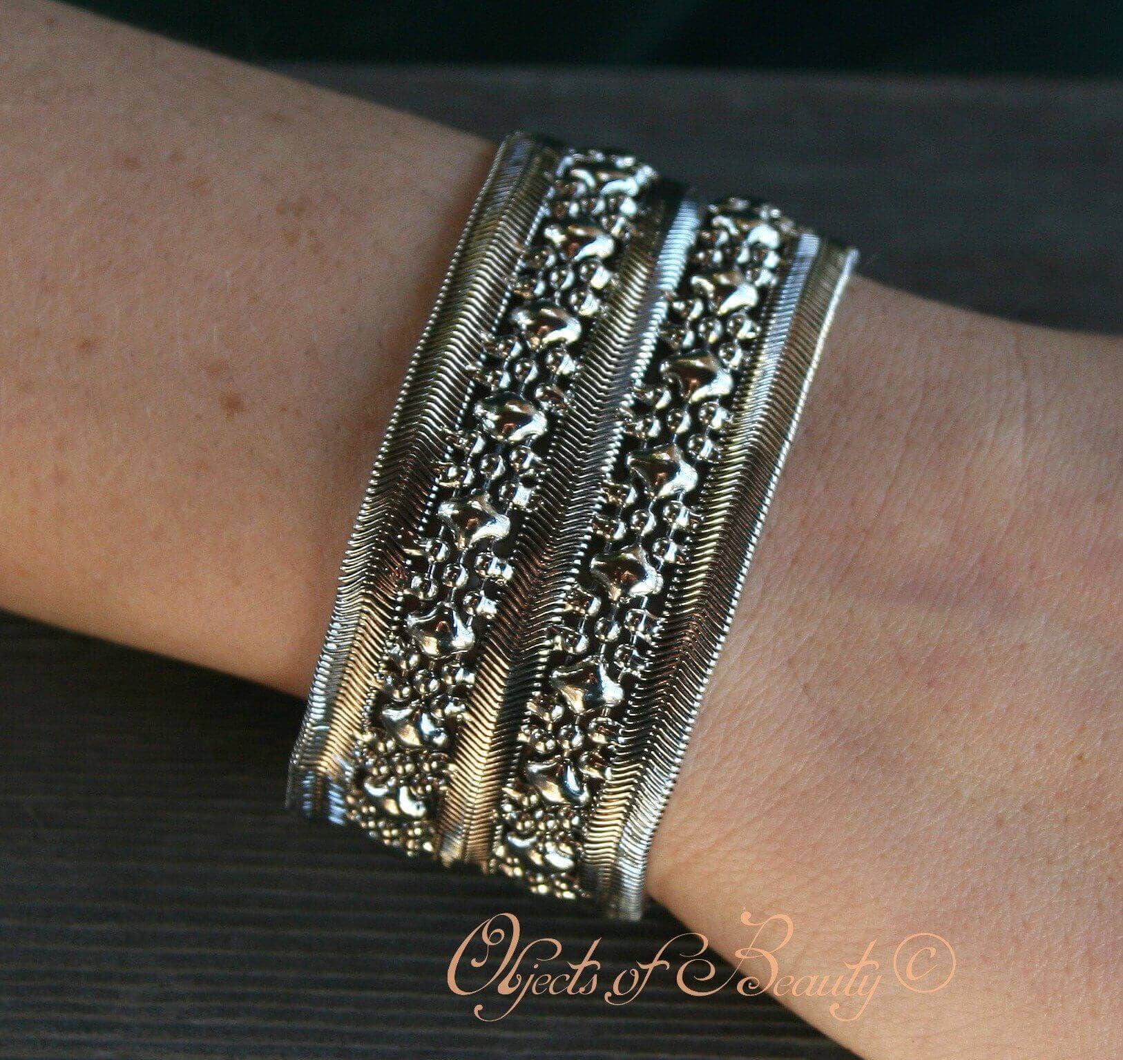 Cassia SG Liquid Silver Bracelet Bracelets Sergio Gutierrez Liquid Metal Jewelry 
