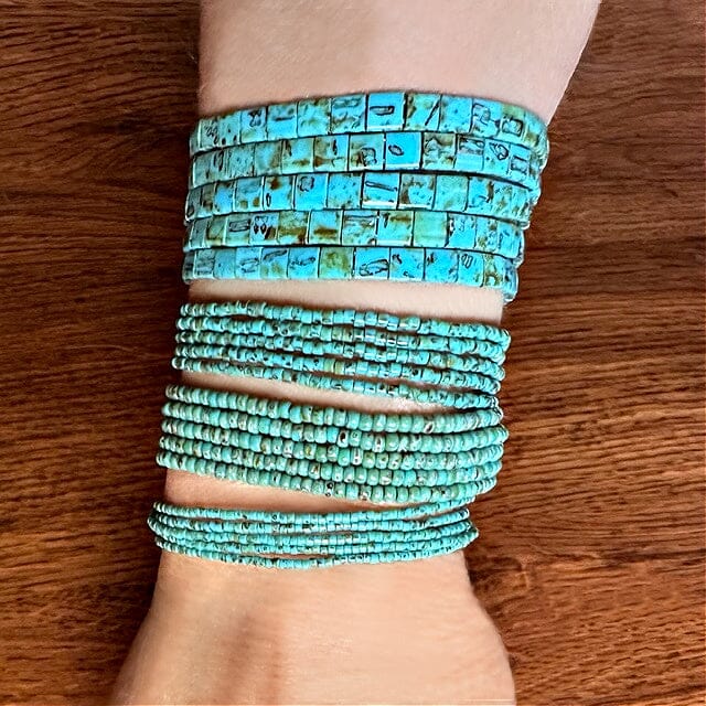 Cheyenne Rectangular Turquoise Bracelet | Yellowstone Spirit Southwestern Collection Turquoise Bracelet Objects of Beauty Southwest 