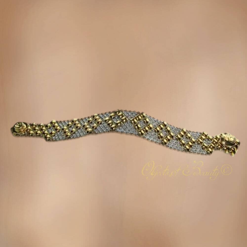 Chloe Stainless Steel Yellow-Gold Titanium Bracelet | SG Liquid Metal Jewelry Bracelets Sergio Gutierrez Liquid Metal Jewelry 