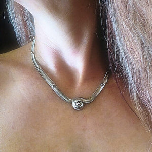 Cleopatra’s Kiss SG Liquid Metal Necklace | Yellowstone Spirit Southwestern Collection Necklaces Sergio Gutierrez Liquid Metal Jewelry 