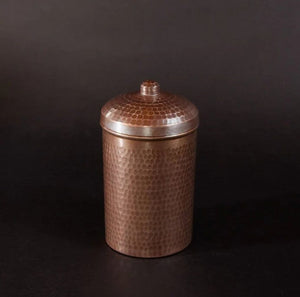 Copper Canisters Peacock Finish Sets and Individual | Sertodo Copper | Yellowstone Spirit Southwestern Collection Copper Canisters Objects of Beauty 1 Quart - 6x4in 