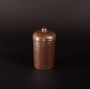 Copper Canisters Peacock Finish Sets and Individual | Sertodo Copper | Yellowstone Spirit Southwestern Collection Copper Canisters Objects of Beauty 2 Cup - 5x3in 
