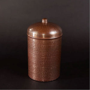 Copper Canisters Peacock Finish Sets and Individual | Sertodo Copper | Yellowstone Spirit Southwestern Collection Copper Canisters Objects of Beauty 2 Quart - 7x5in 