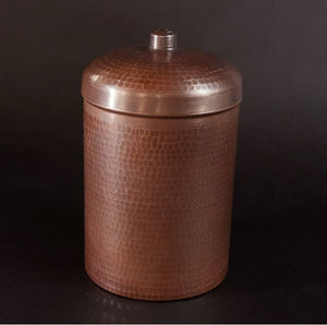 Copper Canisters Peacock Finish Sets and Individual | Sertodo Copper | Yellowstone Spirit Southwestern Collection Copper Canisters Objects of Beauty 3.25 Quart - 8x6in 