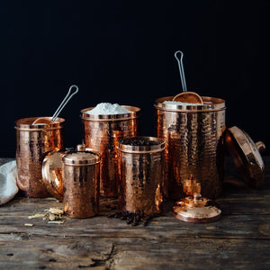 Copper Canisters Shiny Finish | A la Carte | Sertodo Copper | Yellowstone Spirit Southwestern Collection Copper Canisters Objects of Beauty 