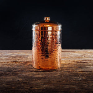 Copper Canisters Shiny Finish | A la Carte | Sertodo Copper | Yellowstone Spirit Southwestern Collection Copper Canisters Objects of Beauty 3.25 Quart - 8x6in 