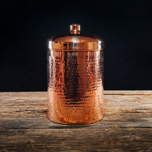 Copper Canisters Shiny Finish | A la Carte | Sertodo Copper | Yellowstone Spirit Southwestern Collection Copper Canisters Objects of Beauty 5.25 Quart 9x7in 