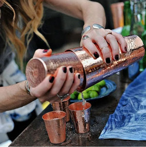 Copper Iced Tea Cup | Bar Shaker Cups | Yellowstone Spirit Southwestern Collection Copper Cup Sertodo Copper 