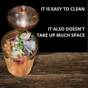 Copper Kitchen Compost Bin by Sertodo | Yellowstone Spirit Southwestern Collection Copper Compost Bin Sertodo Copper 