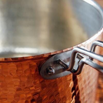 Copper Sauce Pot 2.5 Quart w Lid | Sertodo Copper Copper Pot Sertodo Copper 