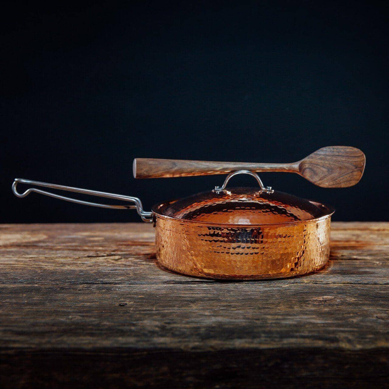 Copper Saute Pan with Lid ~ 3 Quart Copper Pans Sertodo Copper 