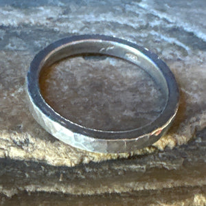 Corbin Hammered Silver Ring by David Tishbi Objects of Beauty 